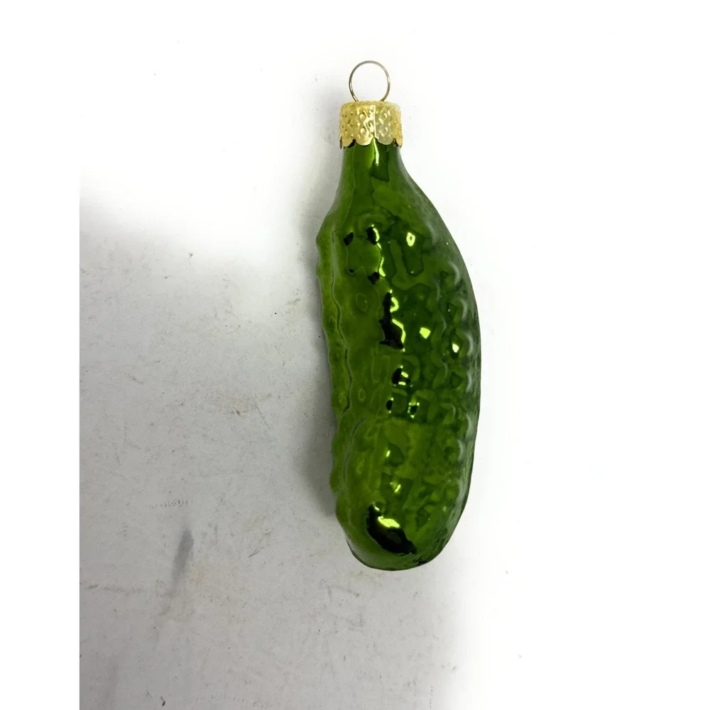 Kringle‎ Glass Pickle Ornament Kurt Adler Germany Christmas Tradition